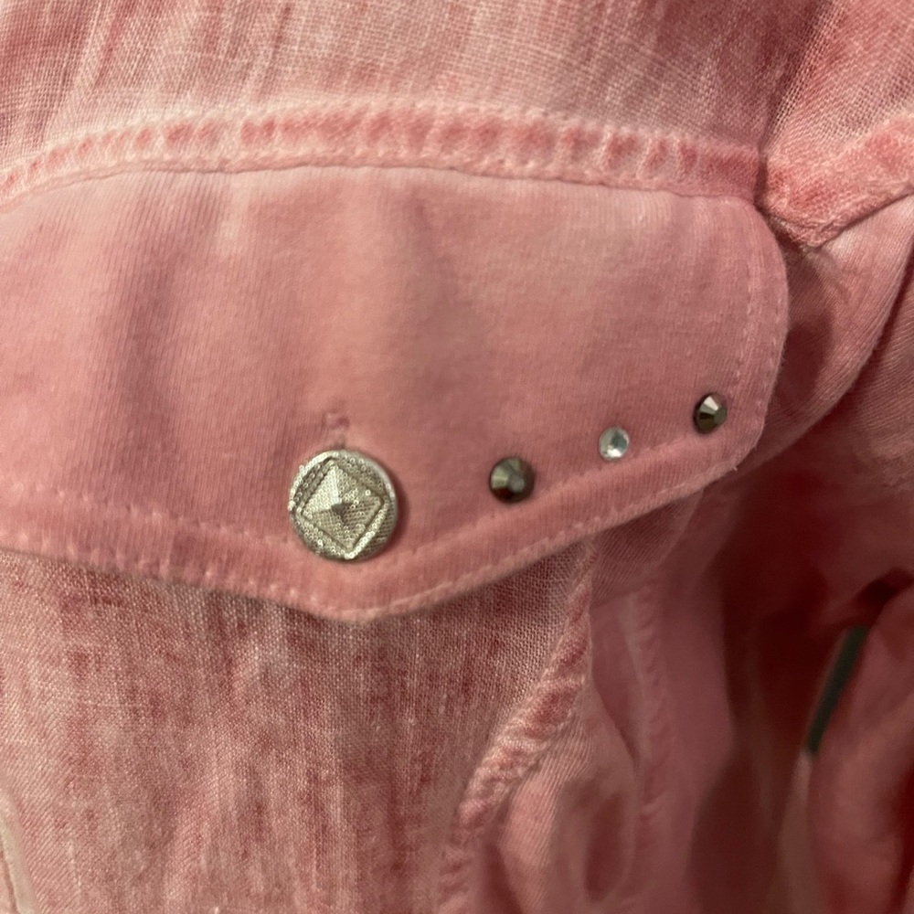 Dolcezza Pink Linen Shirt - Picture 7 of 8